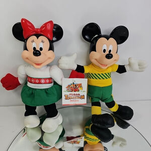 Minnie And Mickey Mouse Disney Plush Dolls 10 Each Pair